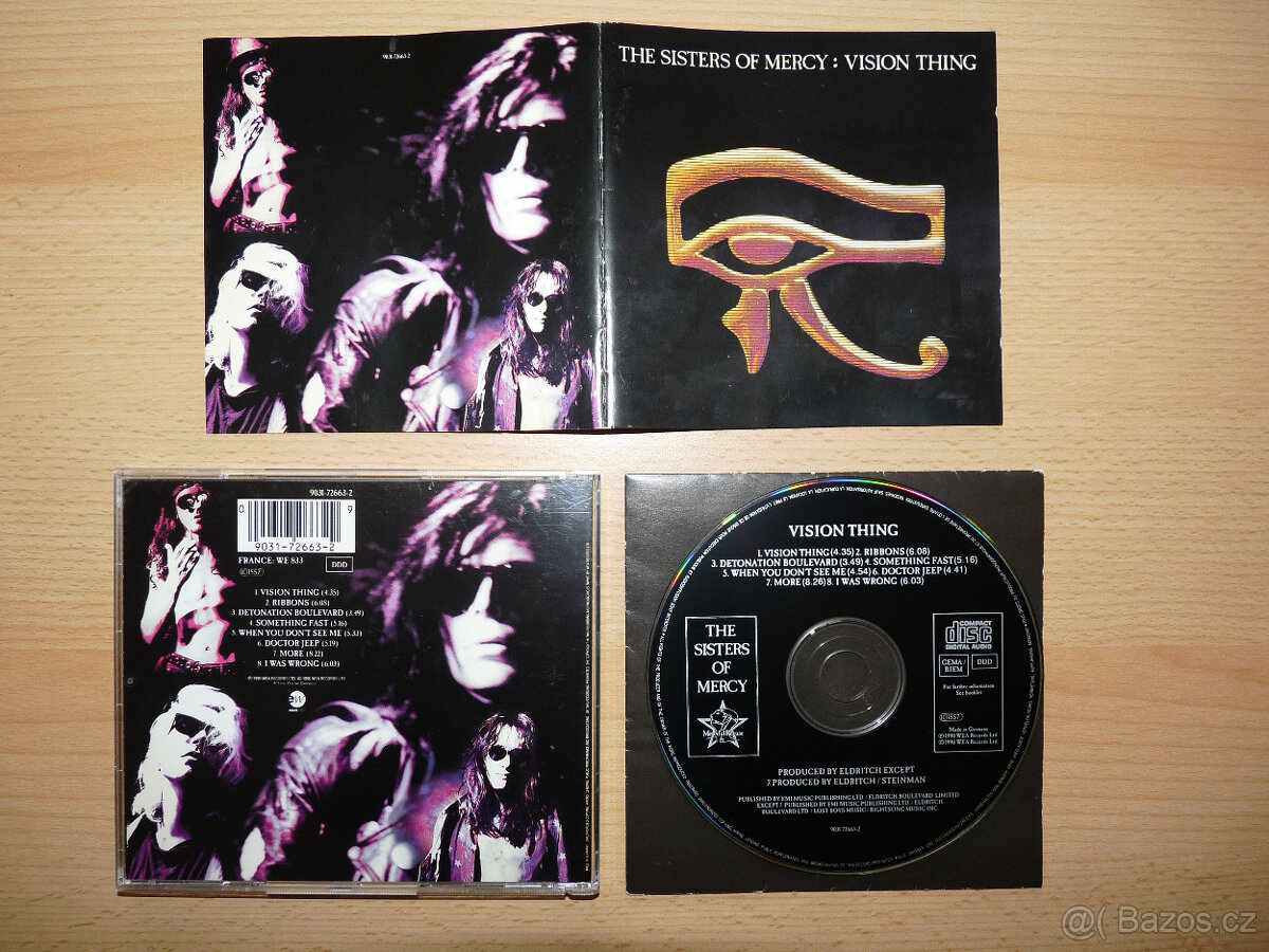 prodám CD THE SISTERS OF MERCY-Vision Things 1990 1.VYDÁNÍ