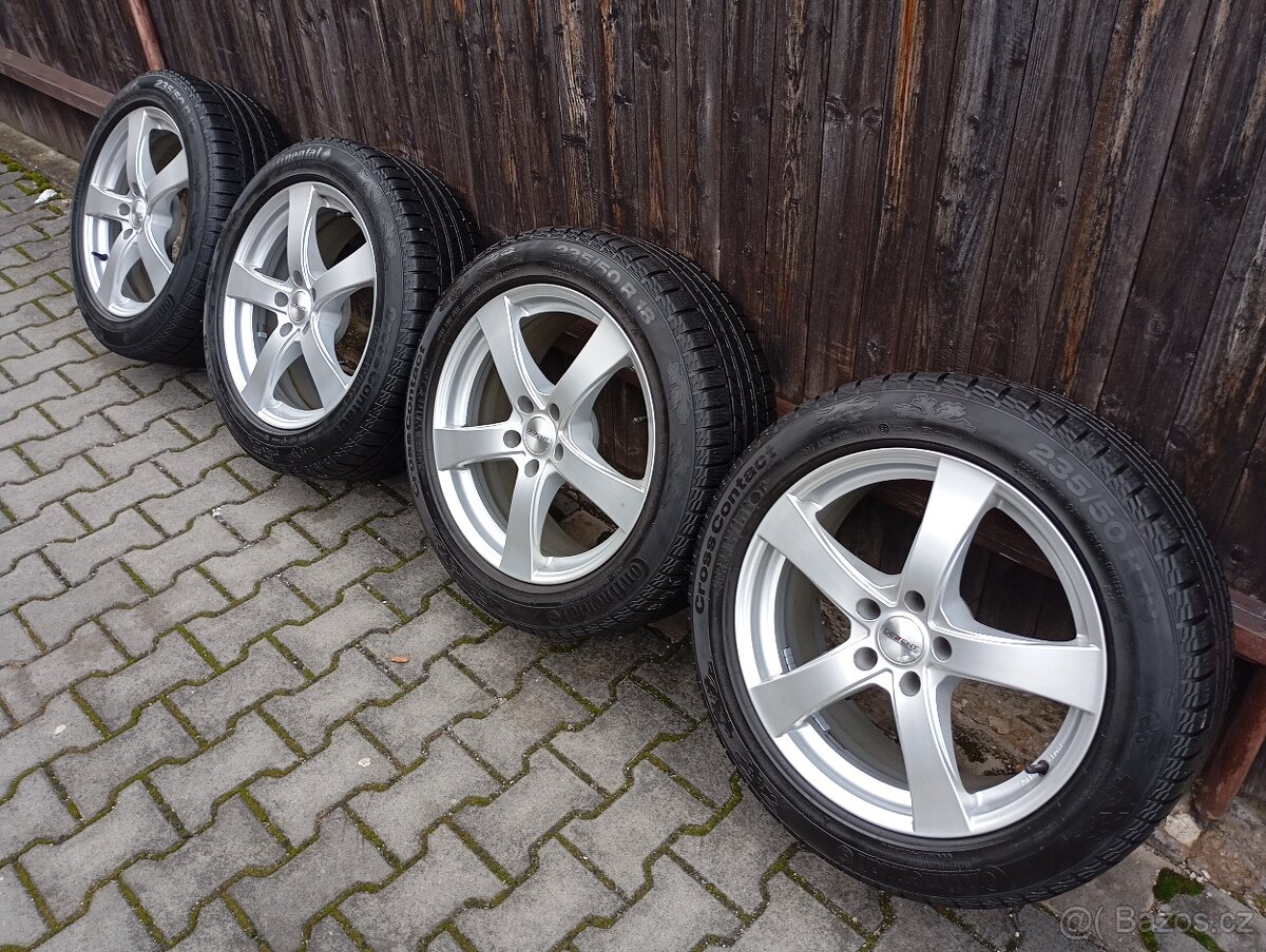 Zimní sada 5x112 audi 235/50/18 continental