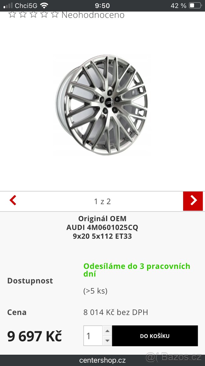 Kola audi 235 45 R20