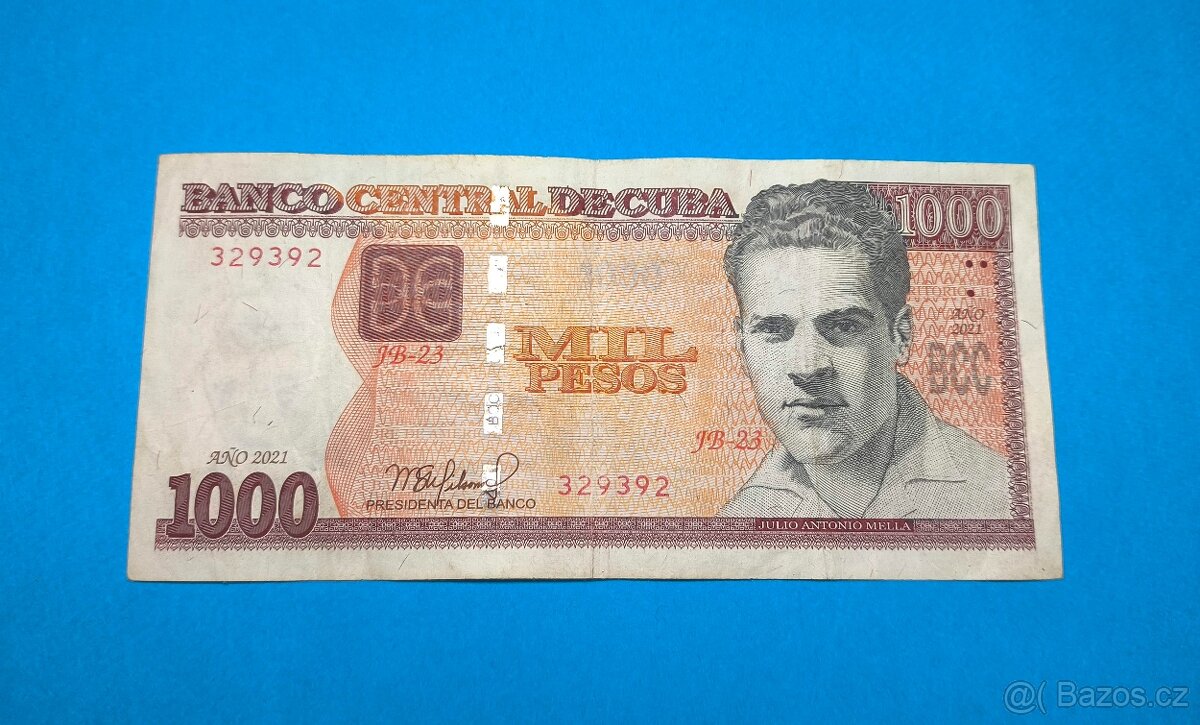 Bankovka KUBA - 1.000 Pesos 2021