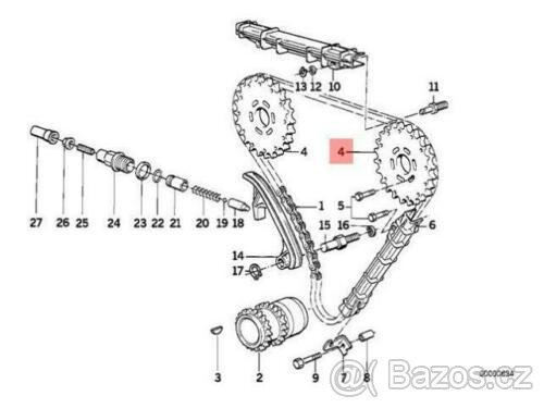 Prodám řetězová kola rozvodu motoru M70B50