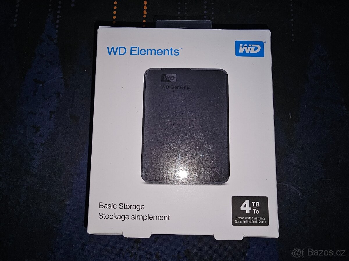 WD Elements 4TB - Externí pevný disk - Nepoužitý