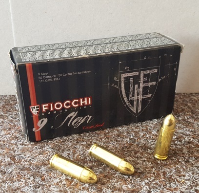 Prodám náboje pro historické revolvery Fiocchi 9 mm Steyr