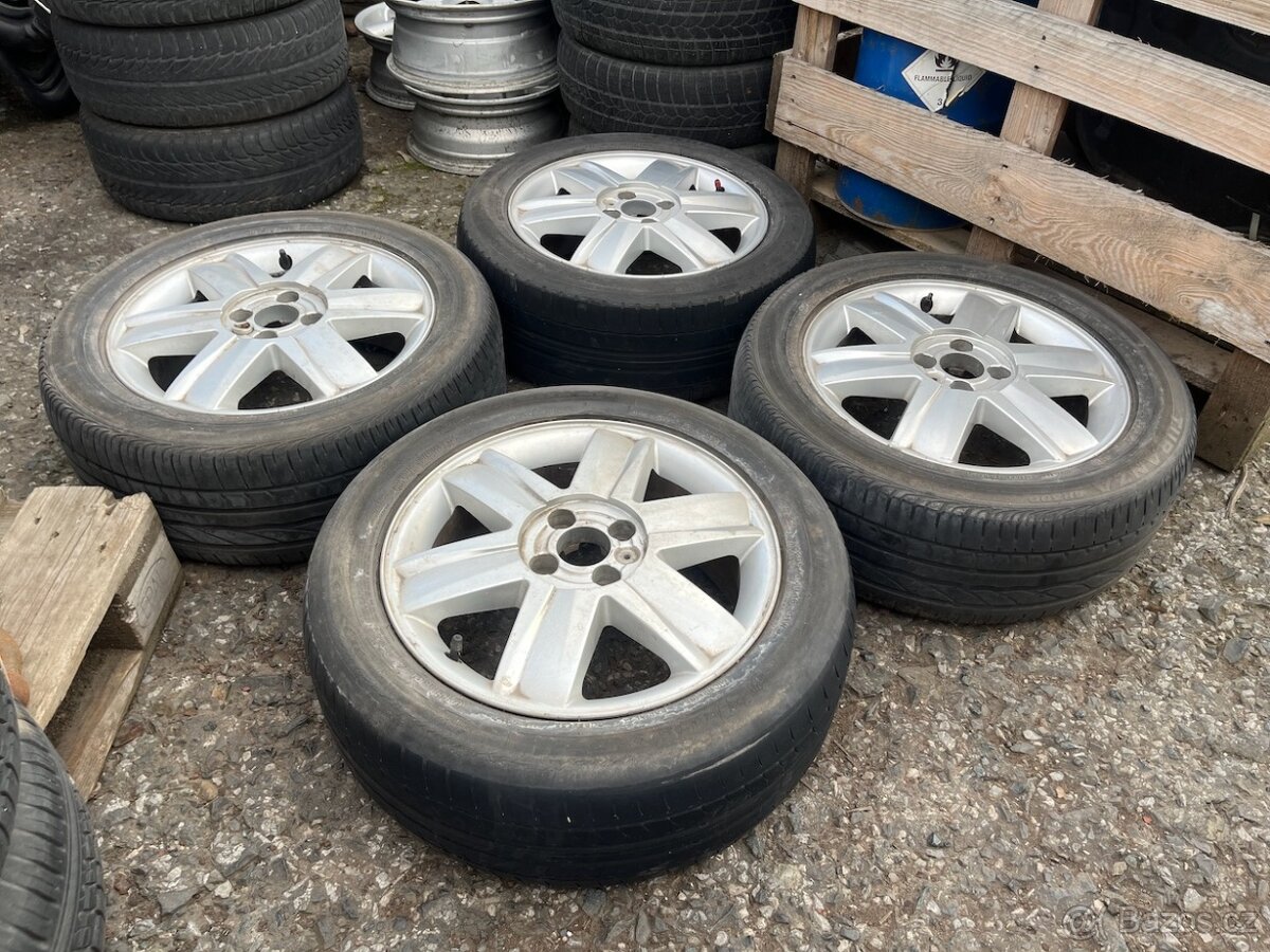 16" ALU kola RENAULT 4x100 obuté na 205/55 R16 letní