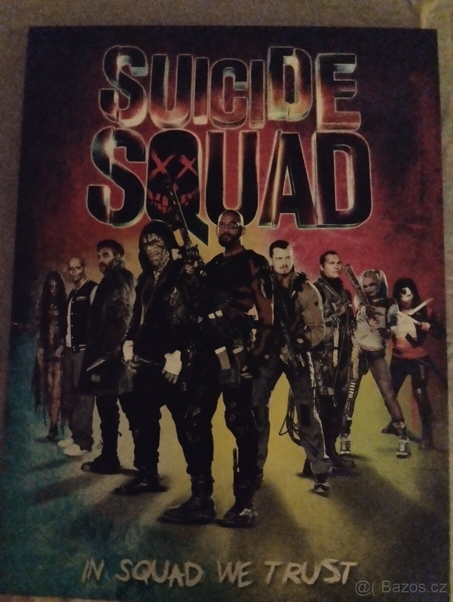 Suicide Squad neon obraz na plátně