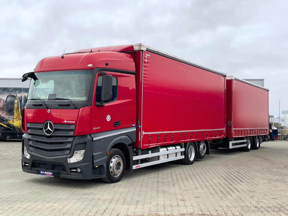 Mercedes-Benz ACTROS / 2545 / TANDEM SET 120 M3 / 7,75 M + 7