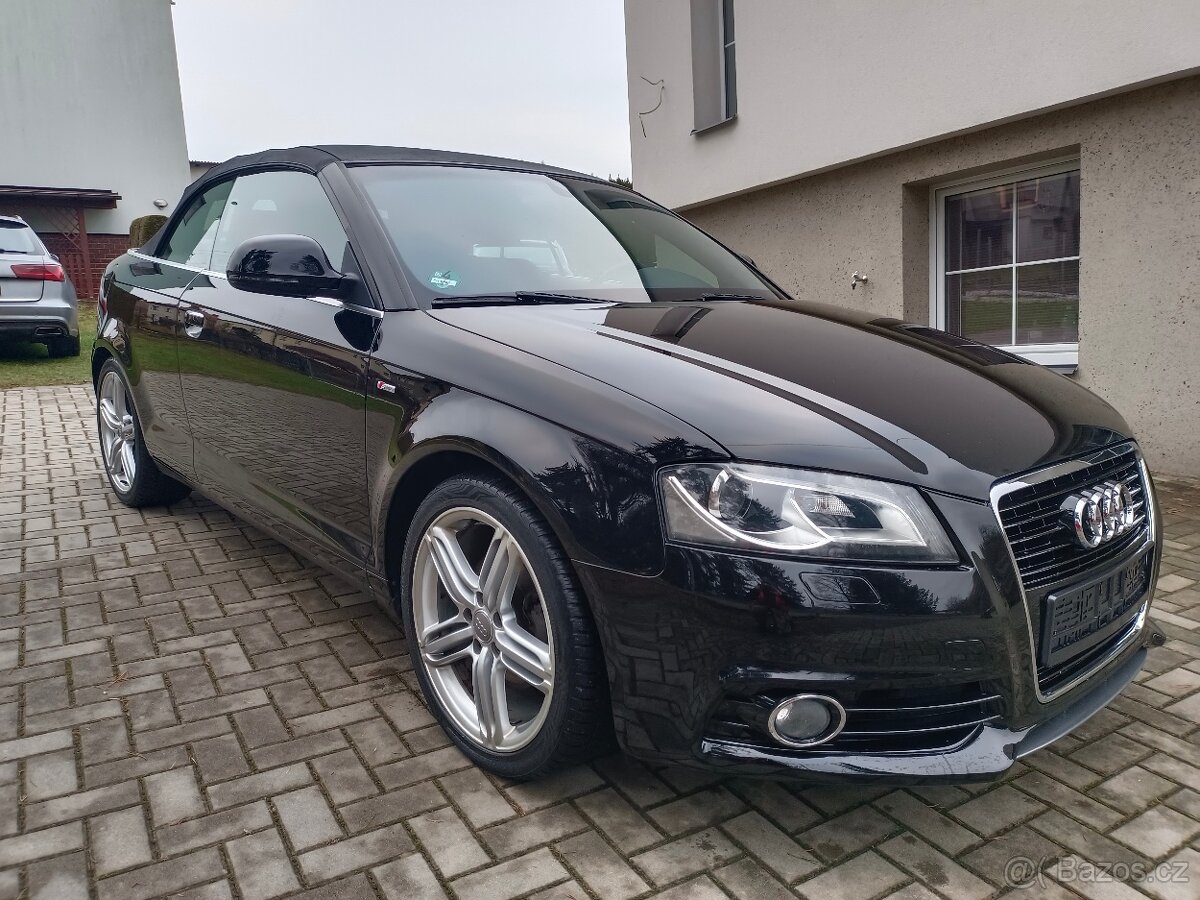 AUDI A3 CABRIO 2.0 TDI S-LINE, 103 KW, BIXENONY, NAVI