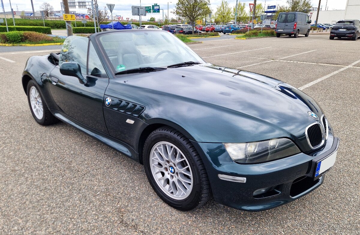 BMW Z3 2.2 125KW- MANUÁL--6 VÁLEC- CABRIO -VÝHŘEV-BEZ KOROZE