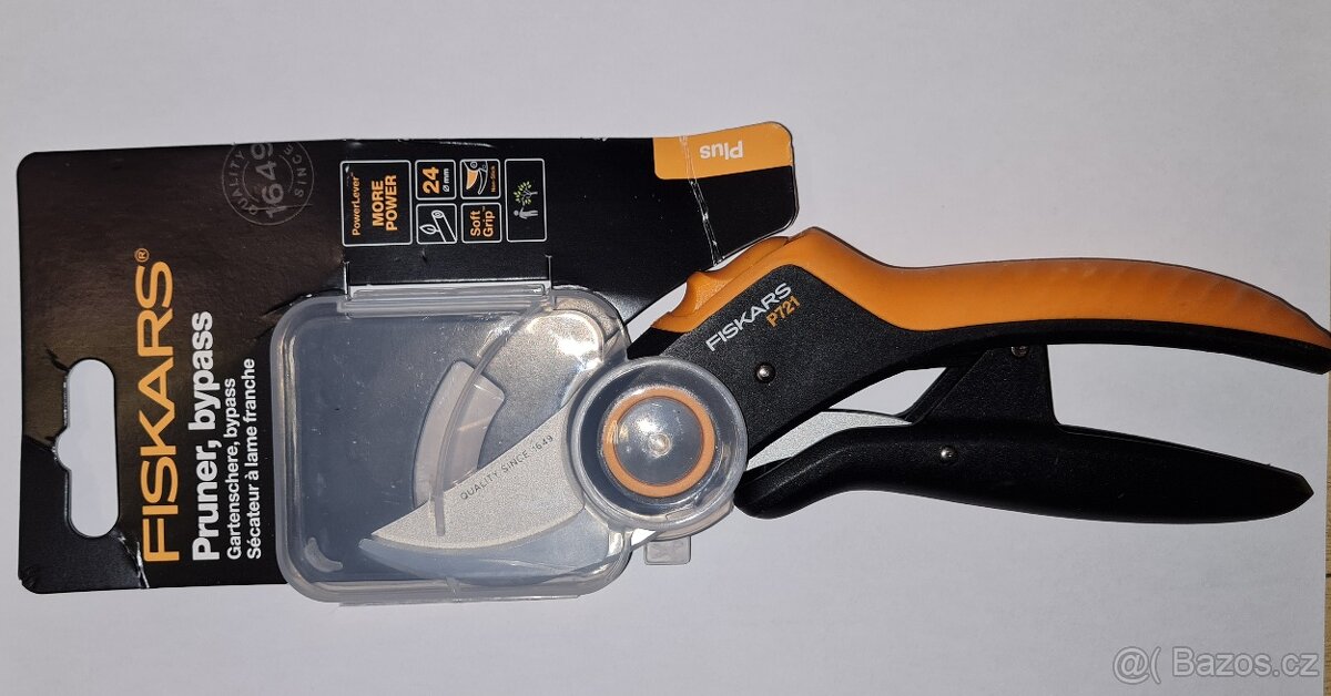 FISKARS P721 Plus PowerLever - Nůžky zahradní dvoučepelové