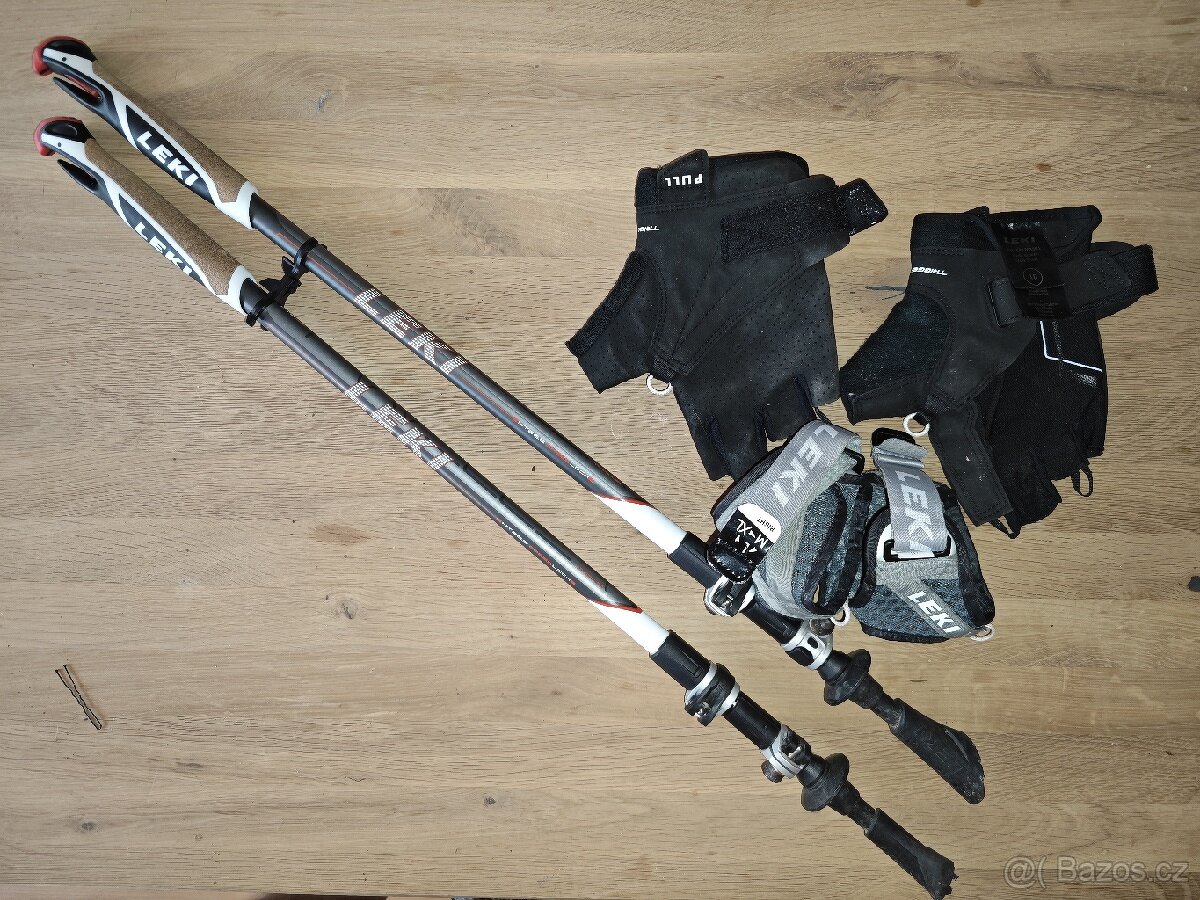 Leki Traveller Alu Nordic Walking a rukavice Leki