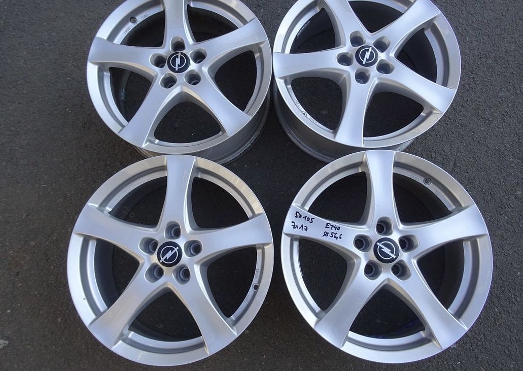 Alu disky na Opel 17", 5x105, šíře 7J, ET 40