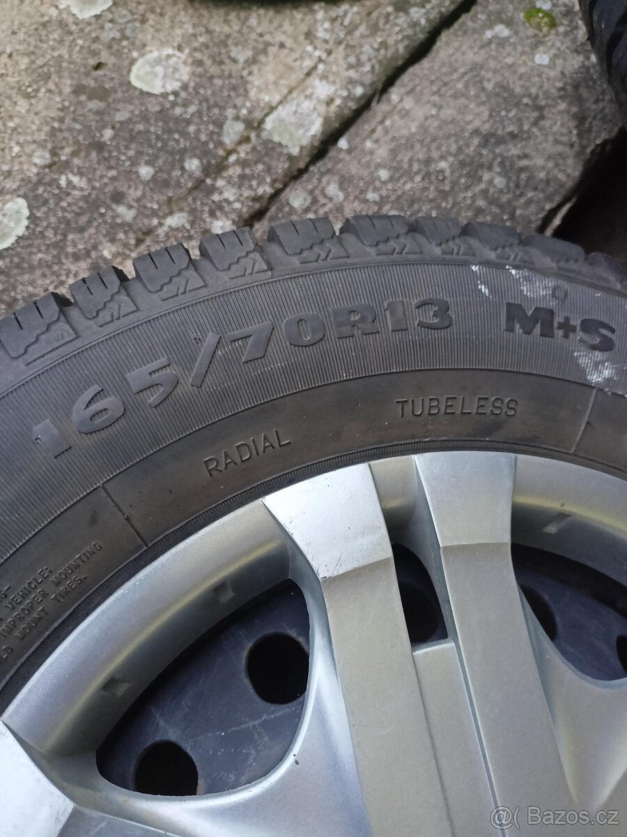 Prodám kola 4x98, 165/70 R13