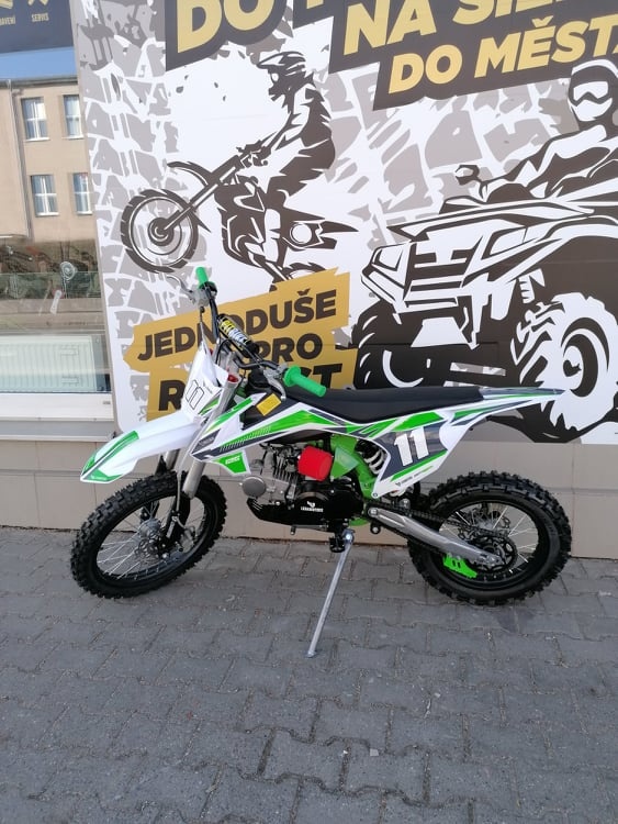 Pitbike Shark 125cc 17/14 zelená