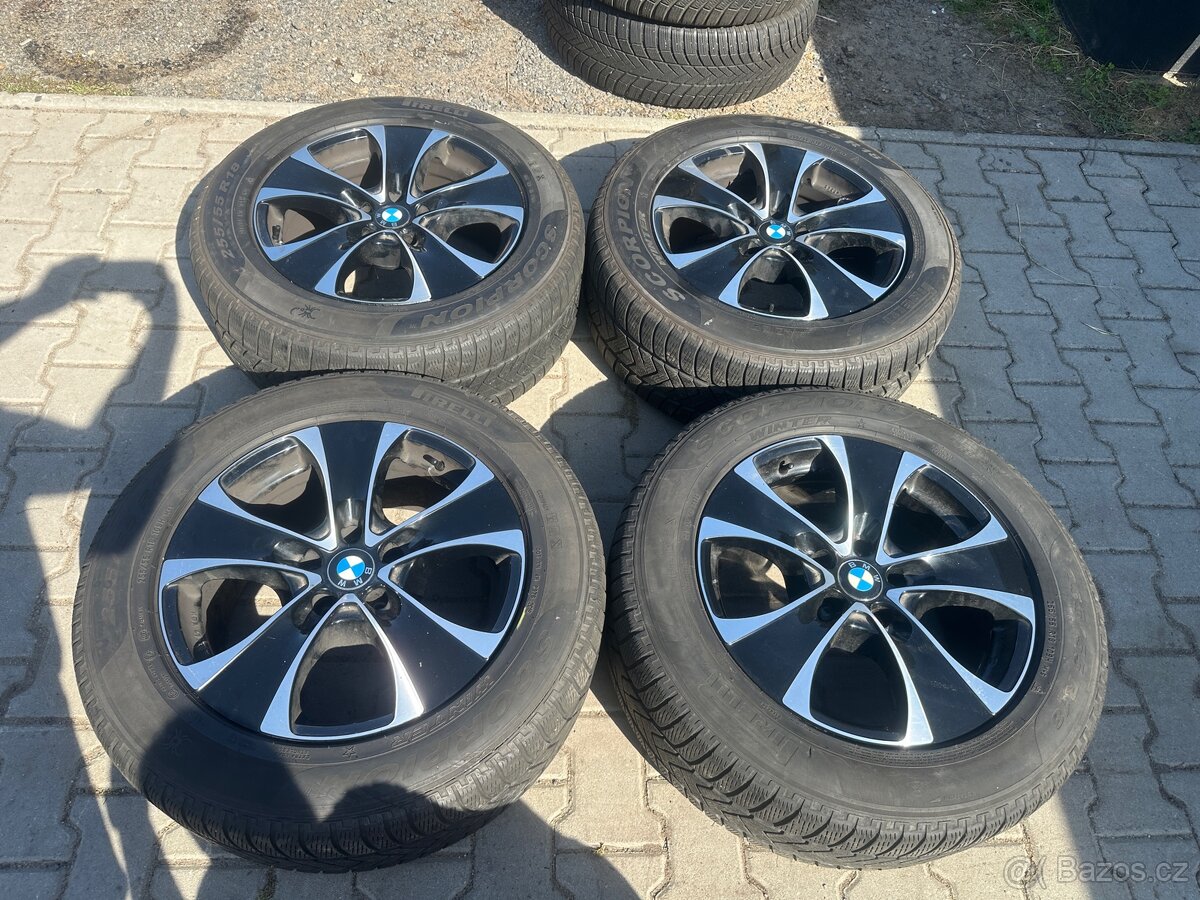 4x al kola 5x120 18 + pneu zimní 255/55 R18