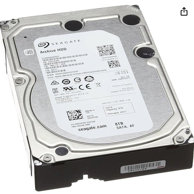 Seagate Archive HDD 8TB SATA 6GBps 128MB Cache bezvadný