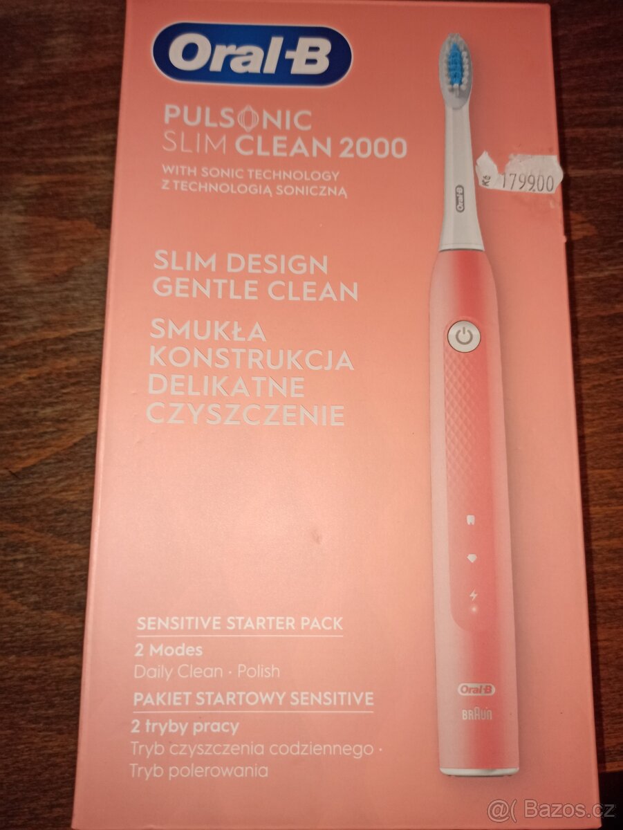 Nový zubní kartáček Oral-B Pulsonic slim clean 2000