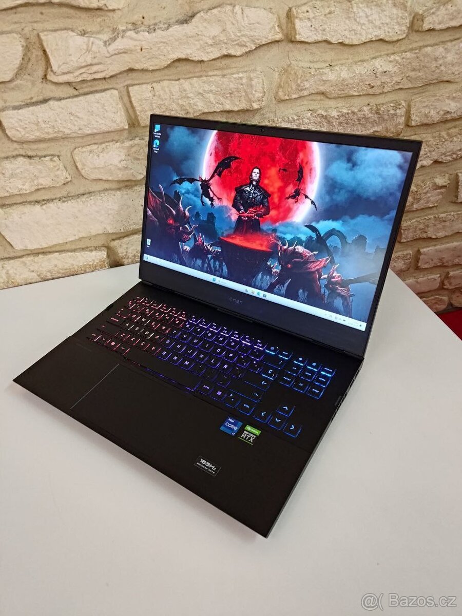 Výkonný herní notebook HP OMEN 16,RTX 3070Ti,16,1" 2k 165Hz