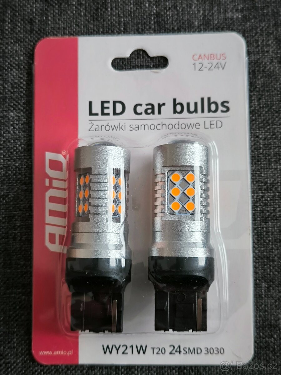 led T20 WY21W oranžová canbus