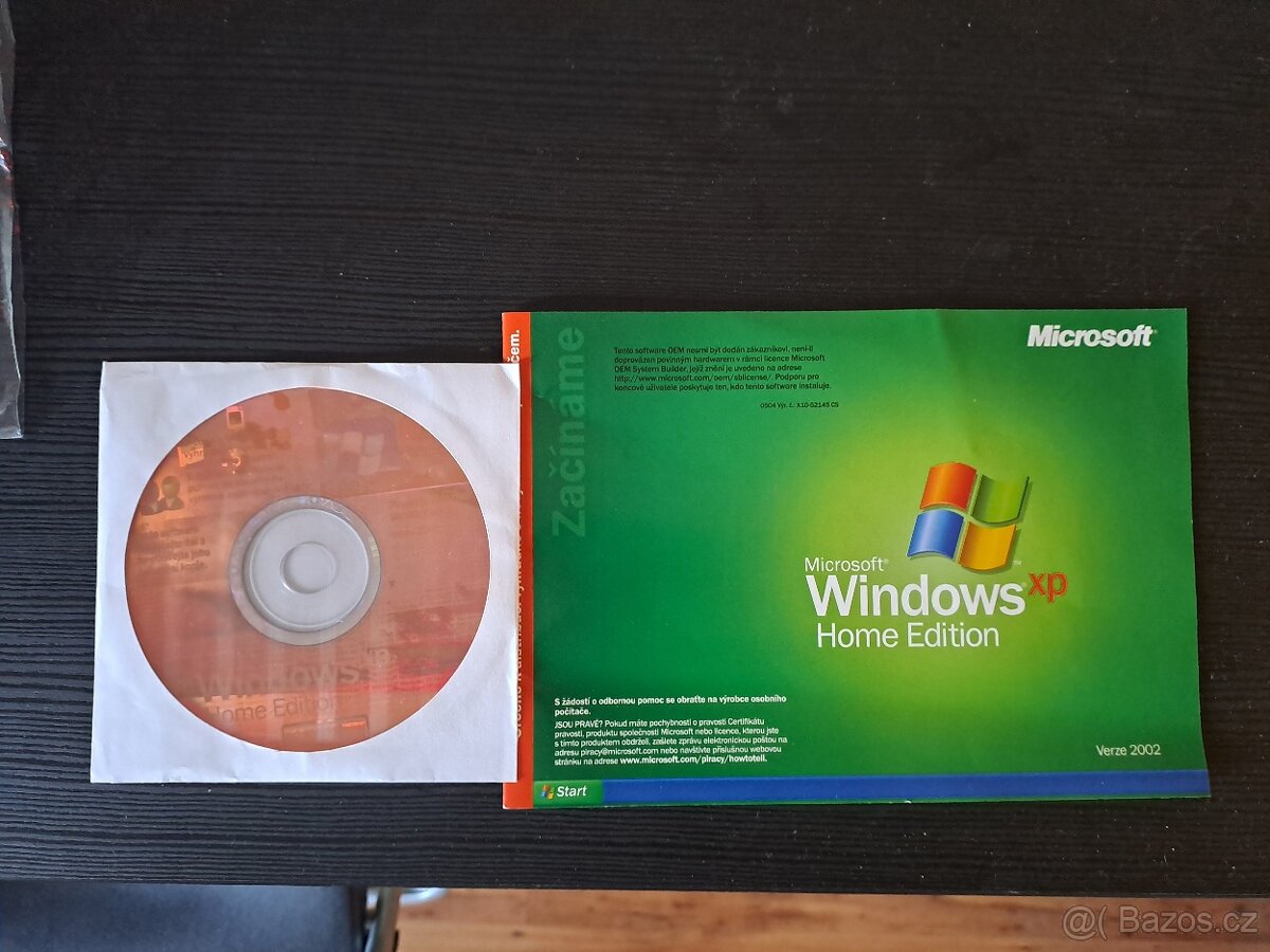 Originální instalační CD Windows XP Home - pro sběratele