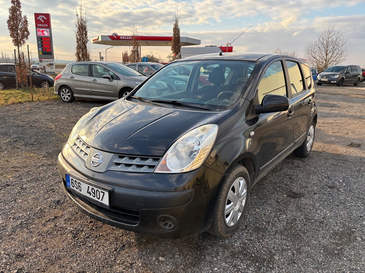 Nissan Note 1,4i- 65kw, klima, r. 07, 4 x el. okna