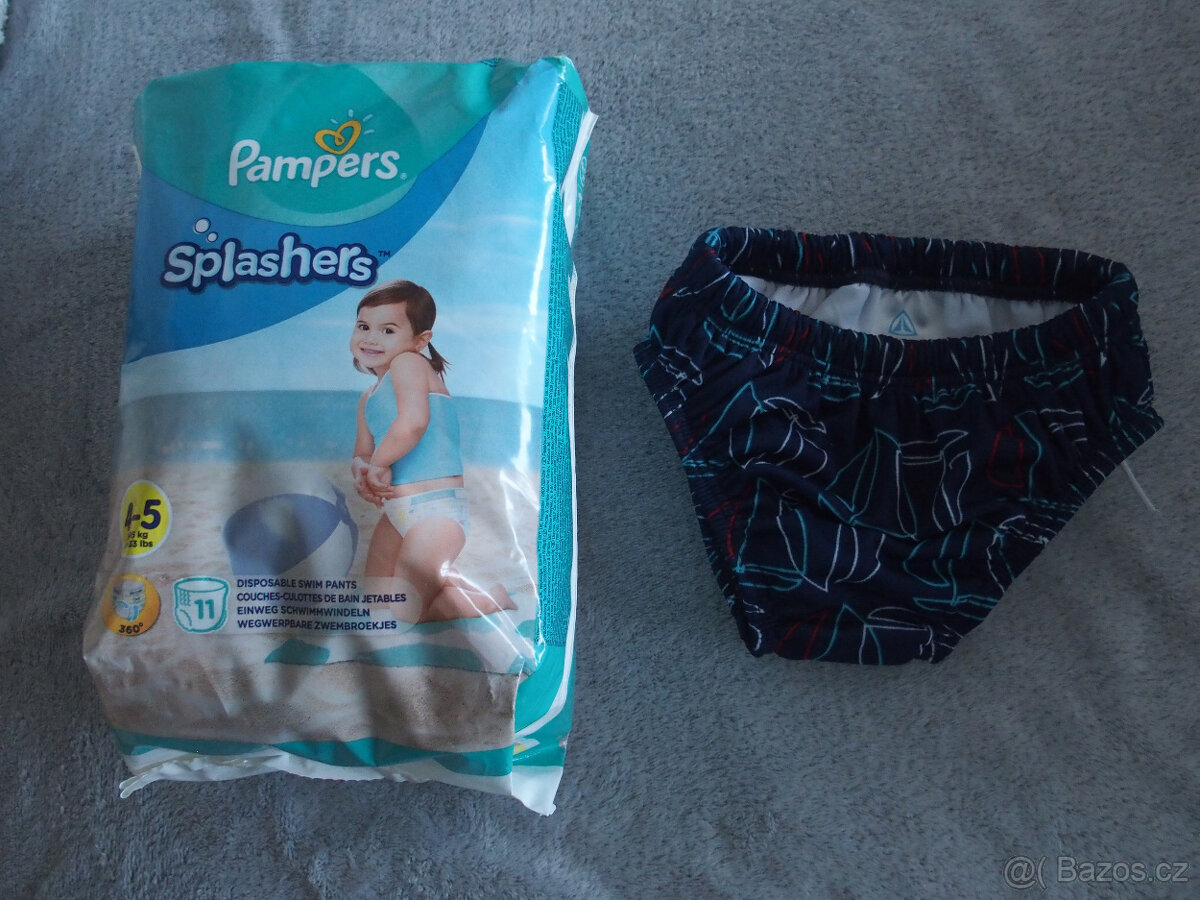 Prodám Pampers do vody + plavky - nové