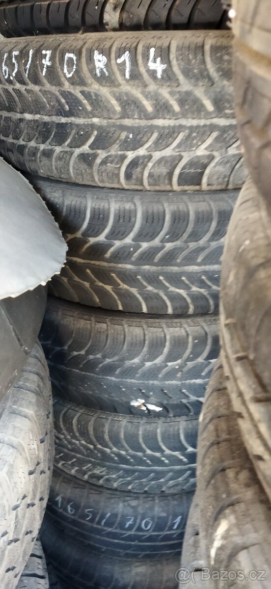 Prodám 4x zimní pneu Sava Eskimo 165/70 R14