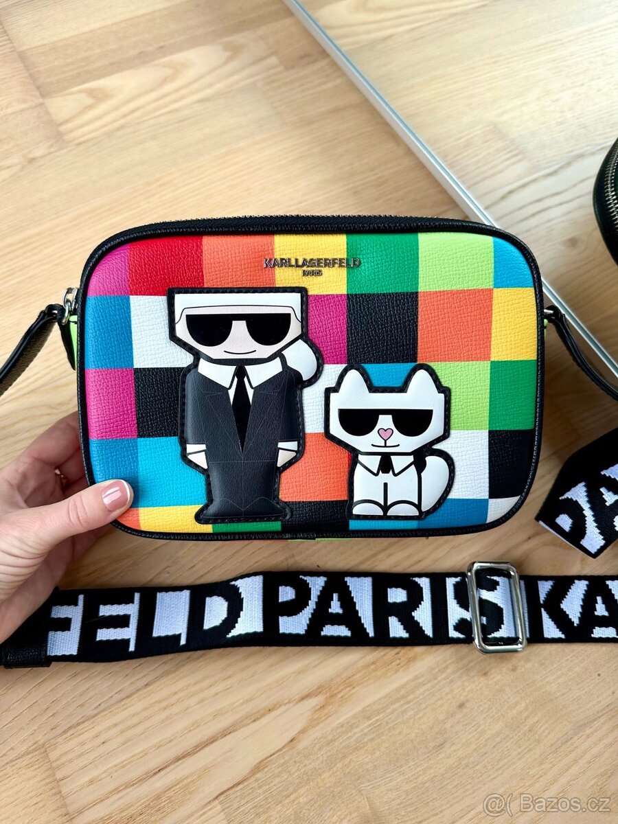 KOSTIČKOVÁ CROSSBODY KABELKA KARL LAGERFELD