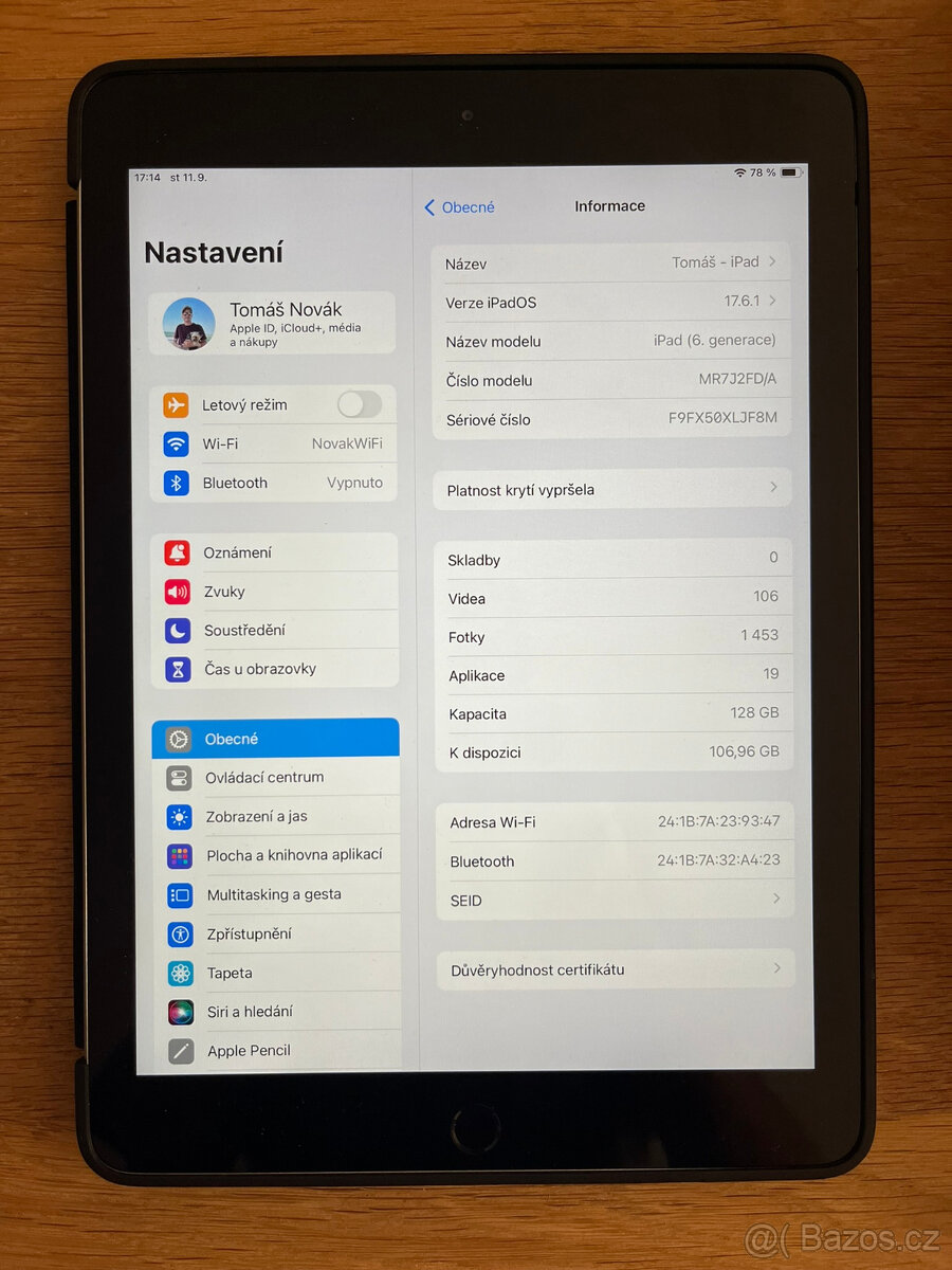 iPad 6. gen (128GB) Space Gray