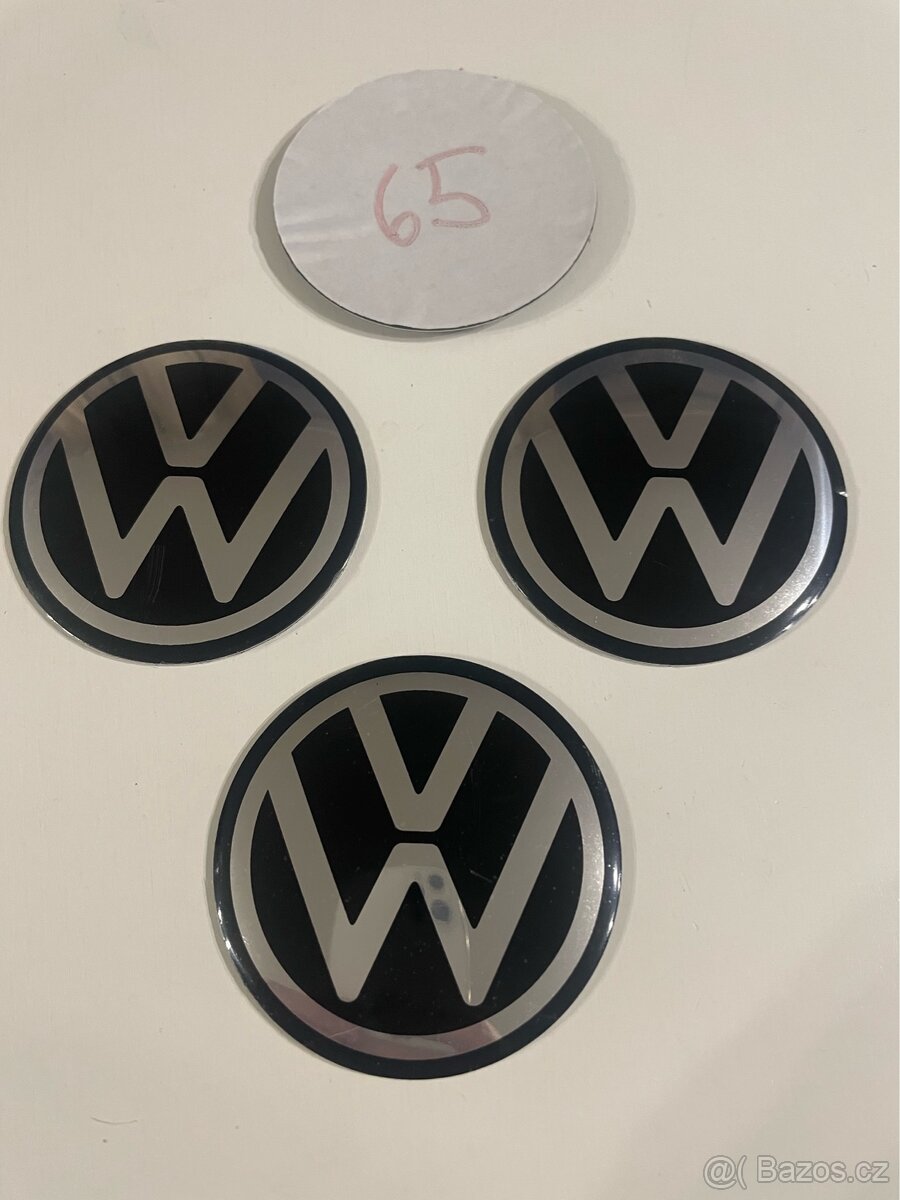 Hliníkové samolepky na kola - nové logo VW