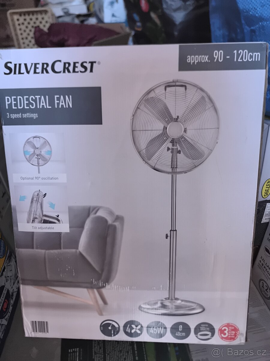 SilverCrest stojanový ventilátor