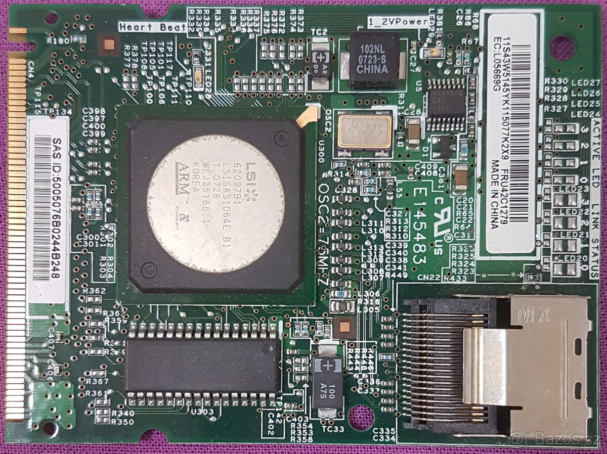 IBM SAS Raid Controller ADAPTER FRU42C1279