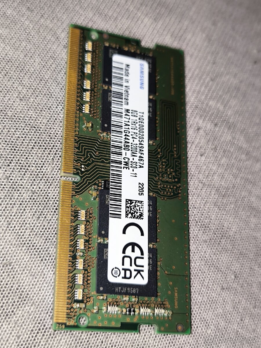 Prodám SO-DIMM 8GB značky Samsung