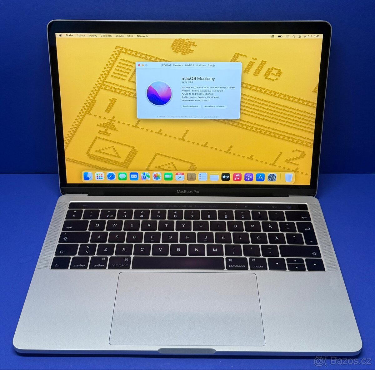 MacBook Pro 13” 2016/16GB RAM/Intel i7/512GB SSD/ Záruka