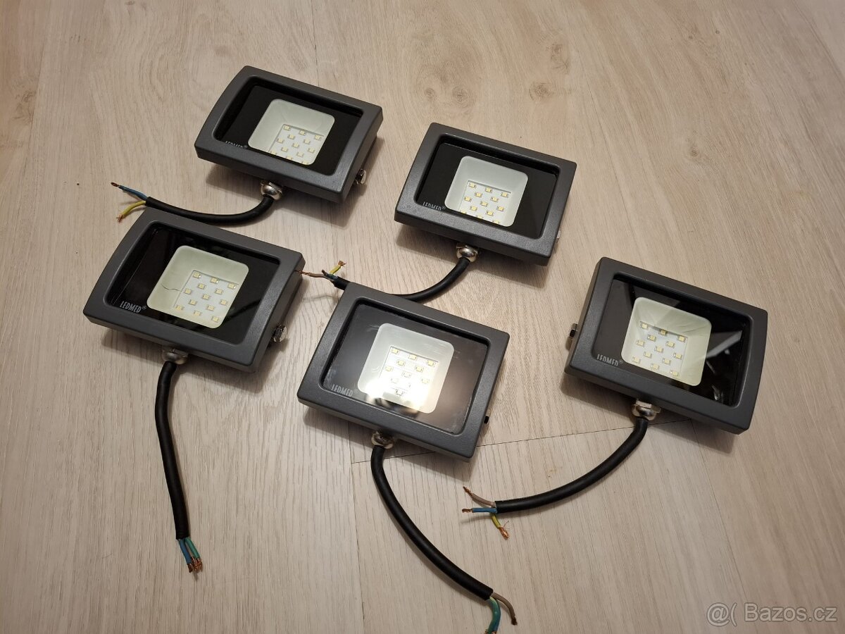 5 ks LED reflektorů 10W, 4000K, 230V