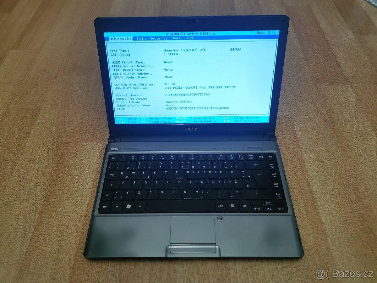 Acer Aspire 3810TZ HDMI