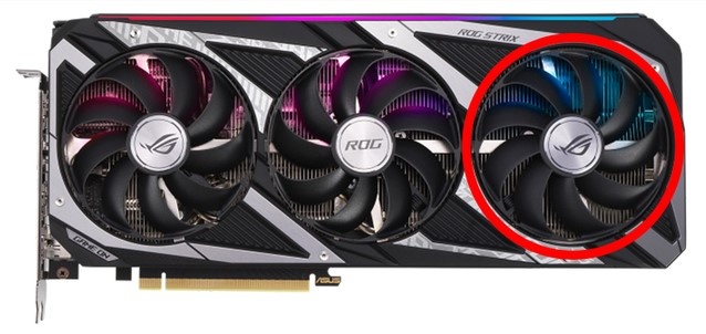 Asus Rog Strix RTX náhradní vrtule chlazení