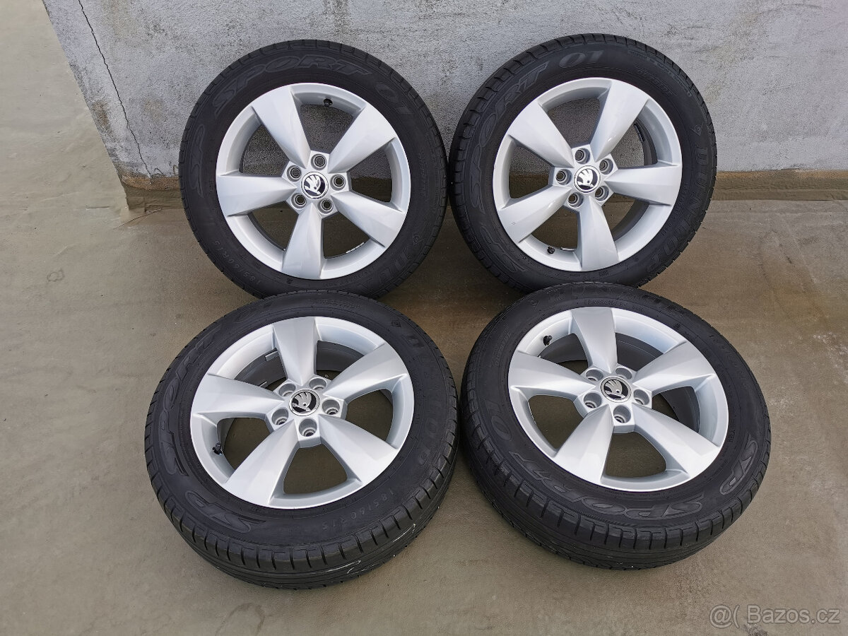 185/60R15 alu kola škoda rapid fabia III 6x15 5x100 ET38