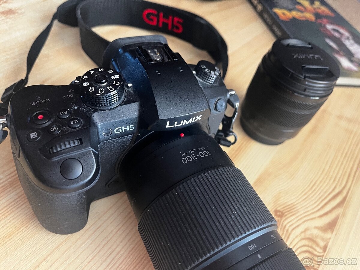 panasonic Lumix GH 5 + 2 objektivy + 2 baterky