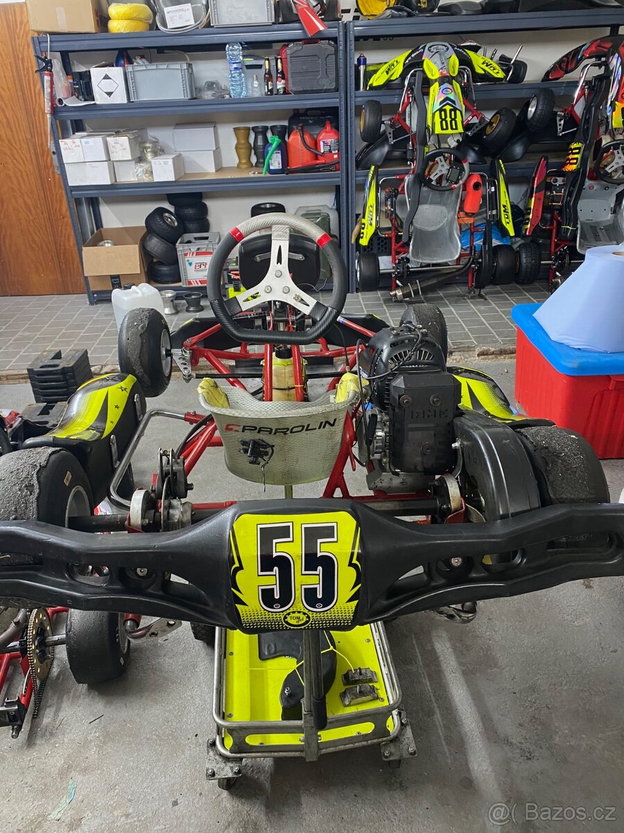 Dětská motokára / 2x motor IAME M1 / spoustu náhr. dílů