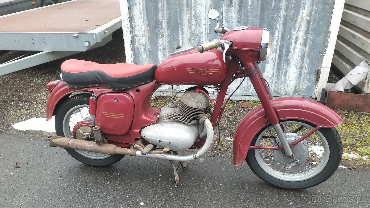 Jawa 350 typ 354 rok 1956 s TP a VAPE