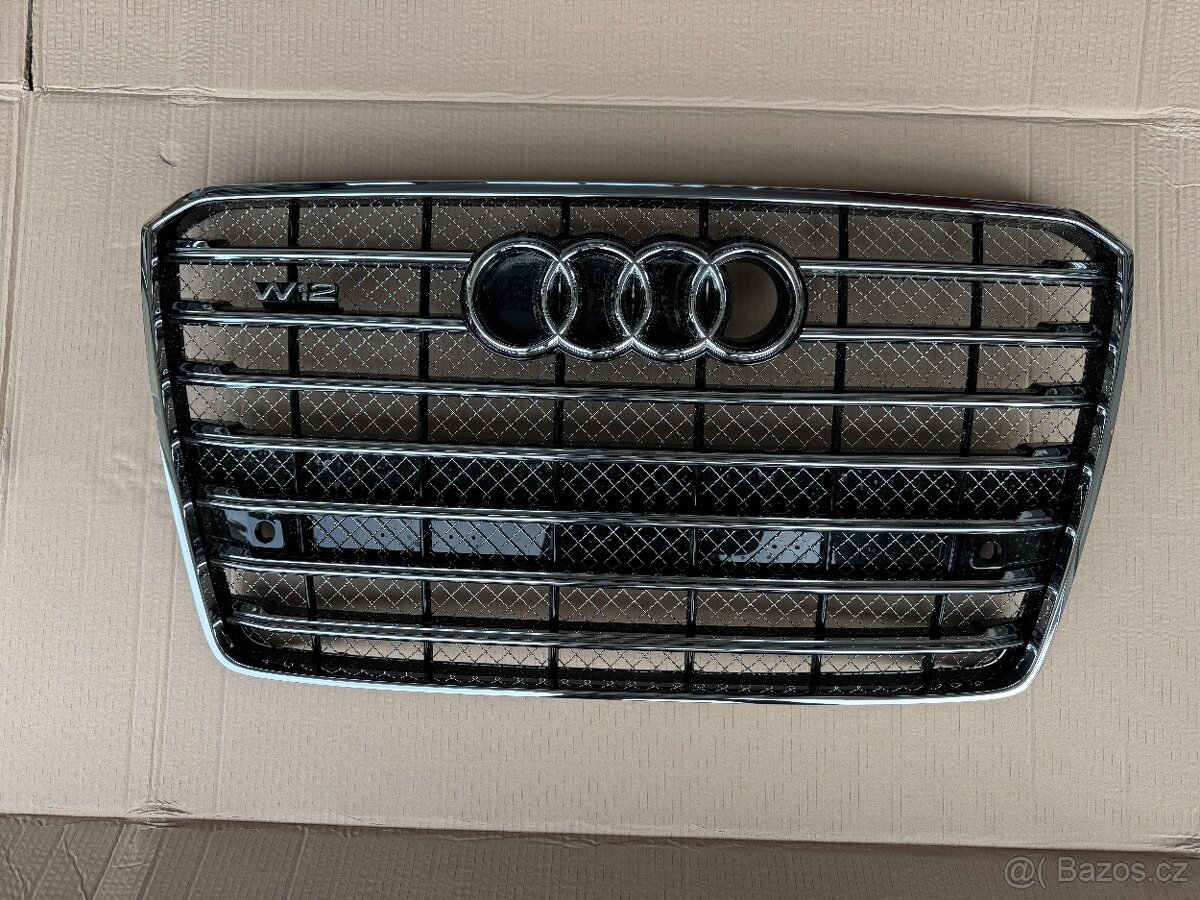 maska grill Audi A8 D4 4H0 lift W12 nová originál