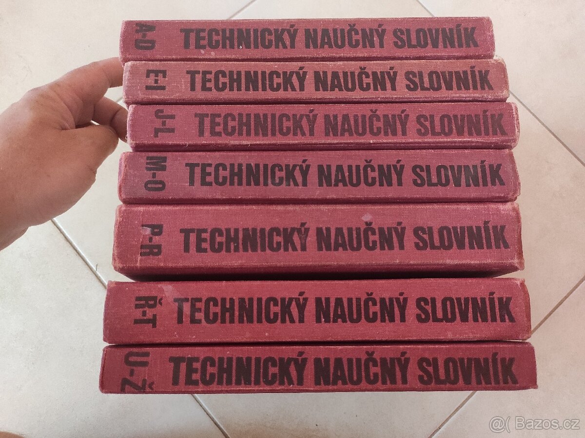 Technický naučný slovník .- komplet 7 dílů