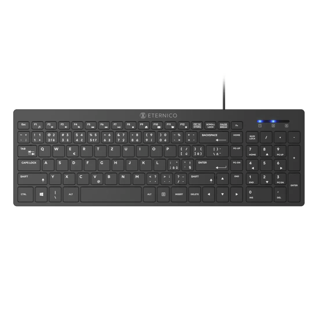 Nerozbalená Eternico Home Keyboard Wired KD2021 černá - CZ/S