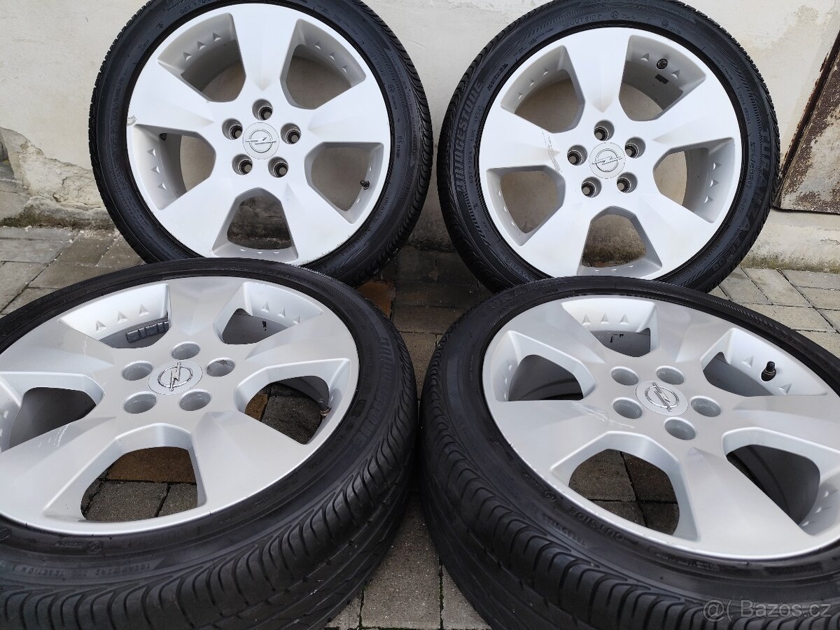 ALU 5x110 r17 OPEL + LETNÍ PNEU