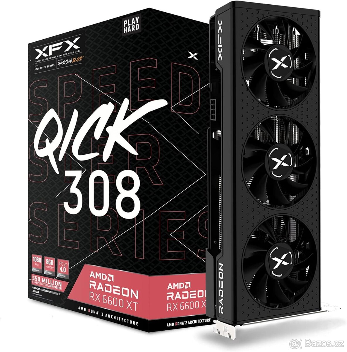 XFX Radeon RX 6600 XT Speedster QICK 308 8GB-top stav,záruka