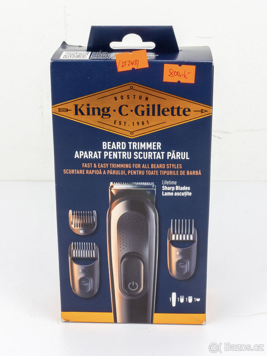 Nový zastřihovač vousů King C. Gillette /25243/