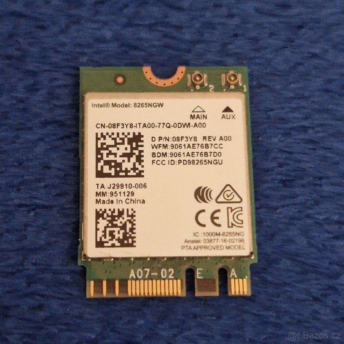 WiFi modul AC do notebooku Intel Wireless 8265 NGW