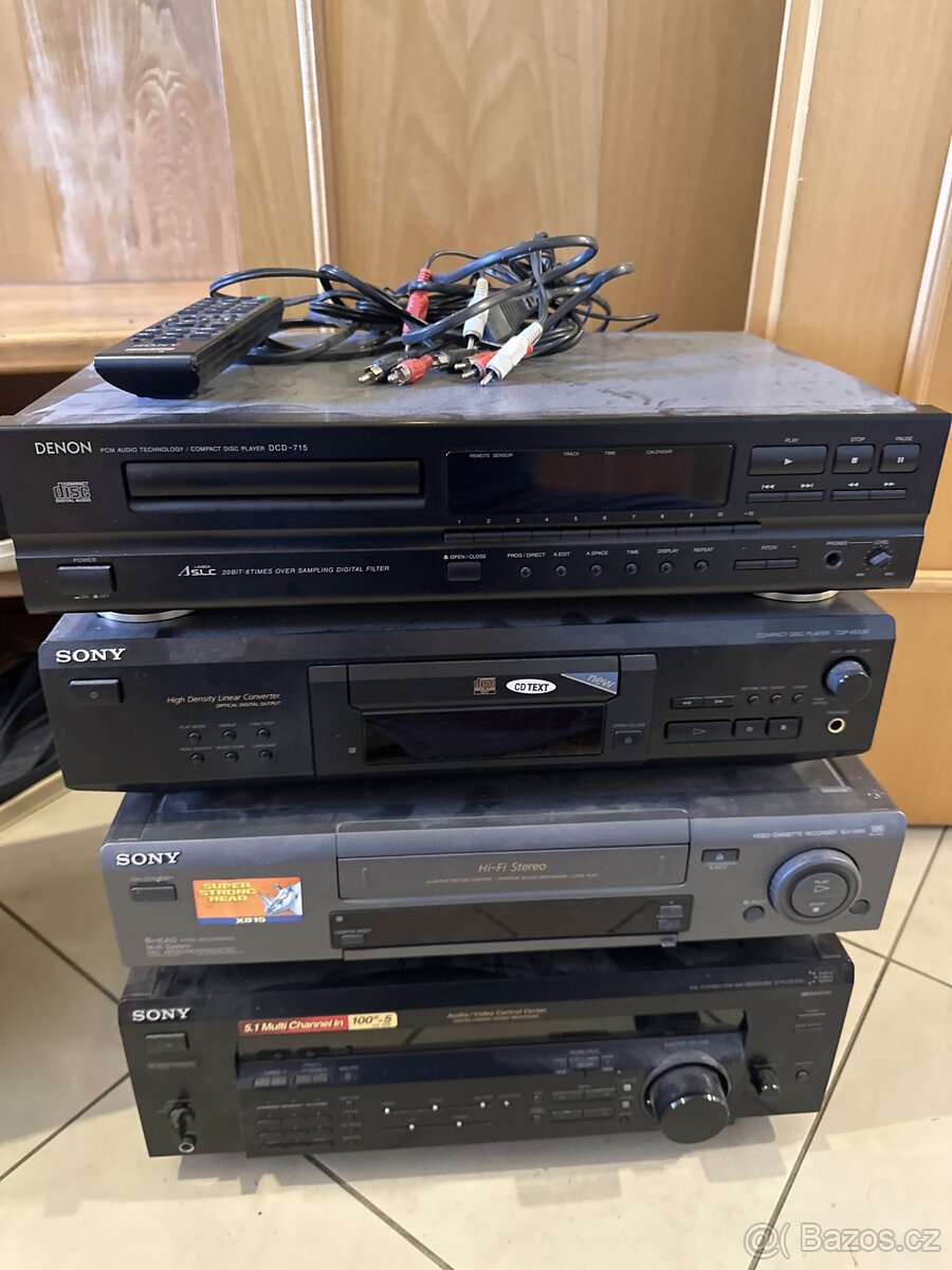 Sony zesilovac, Cd prehravac Video, Denin Dcd-715