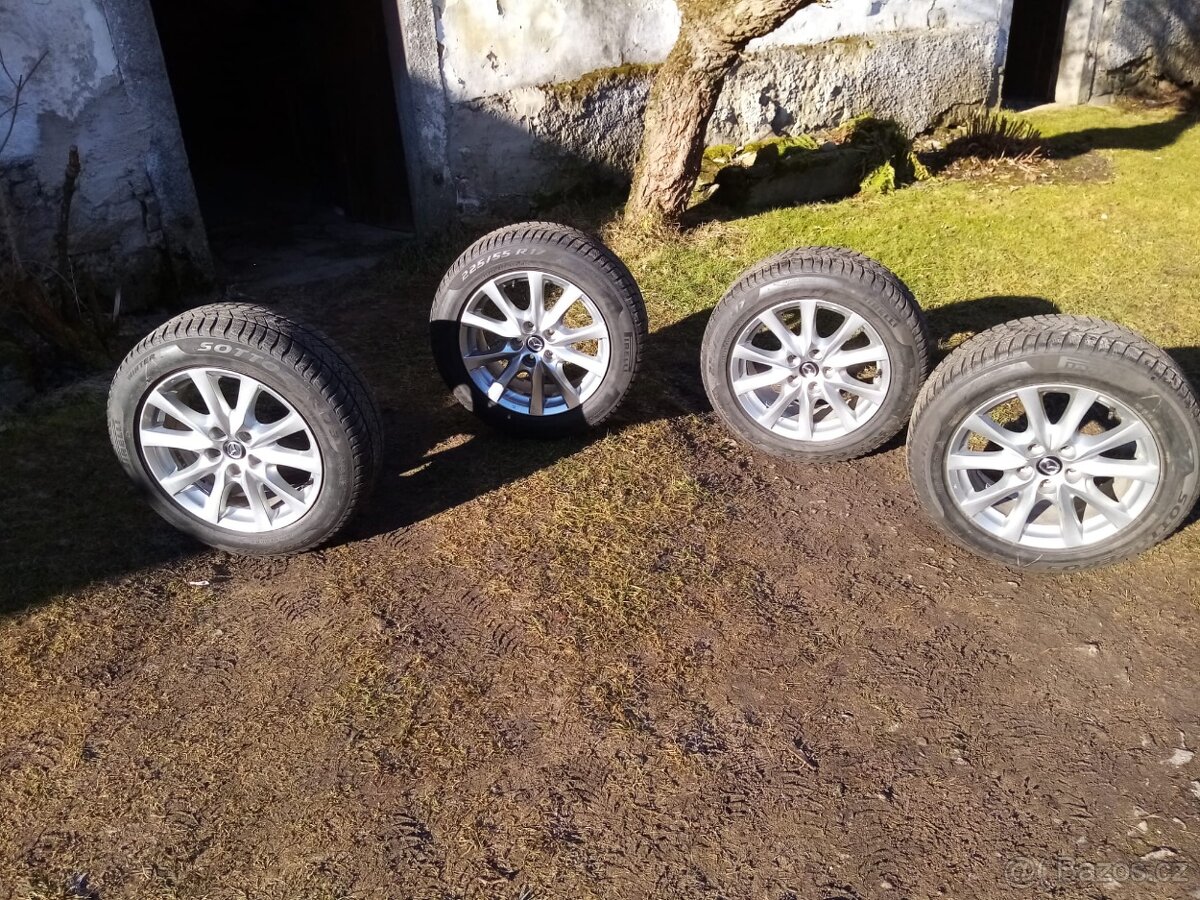 ALU kola Mazda 17''x7 1/2 JET50 vč. zimních pneumatik