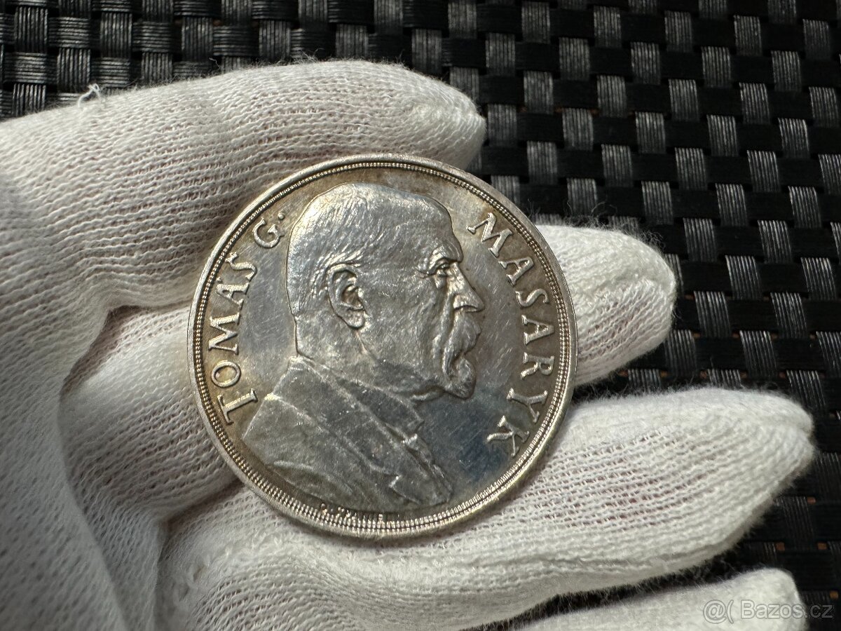 Medaile stříbrná T.G.Masaryk 85 narozeniny - 42 mm